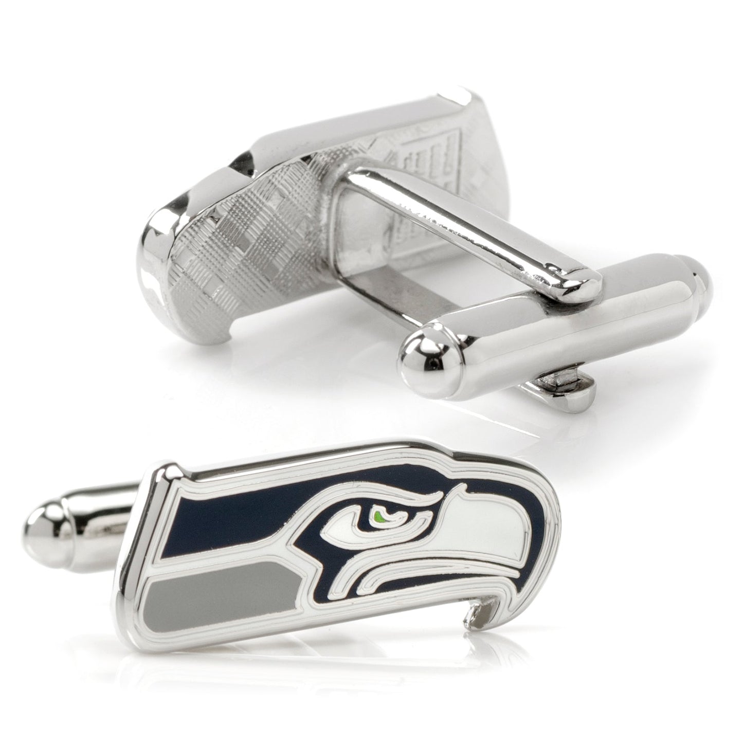 Seattle Seahawks cufflinks gift packaging, NFL fan gift for him