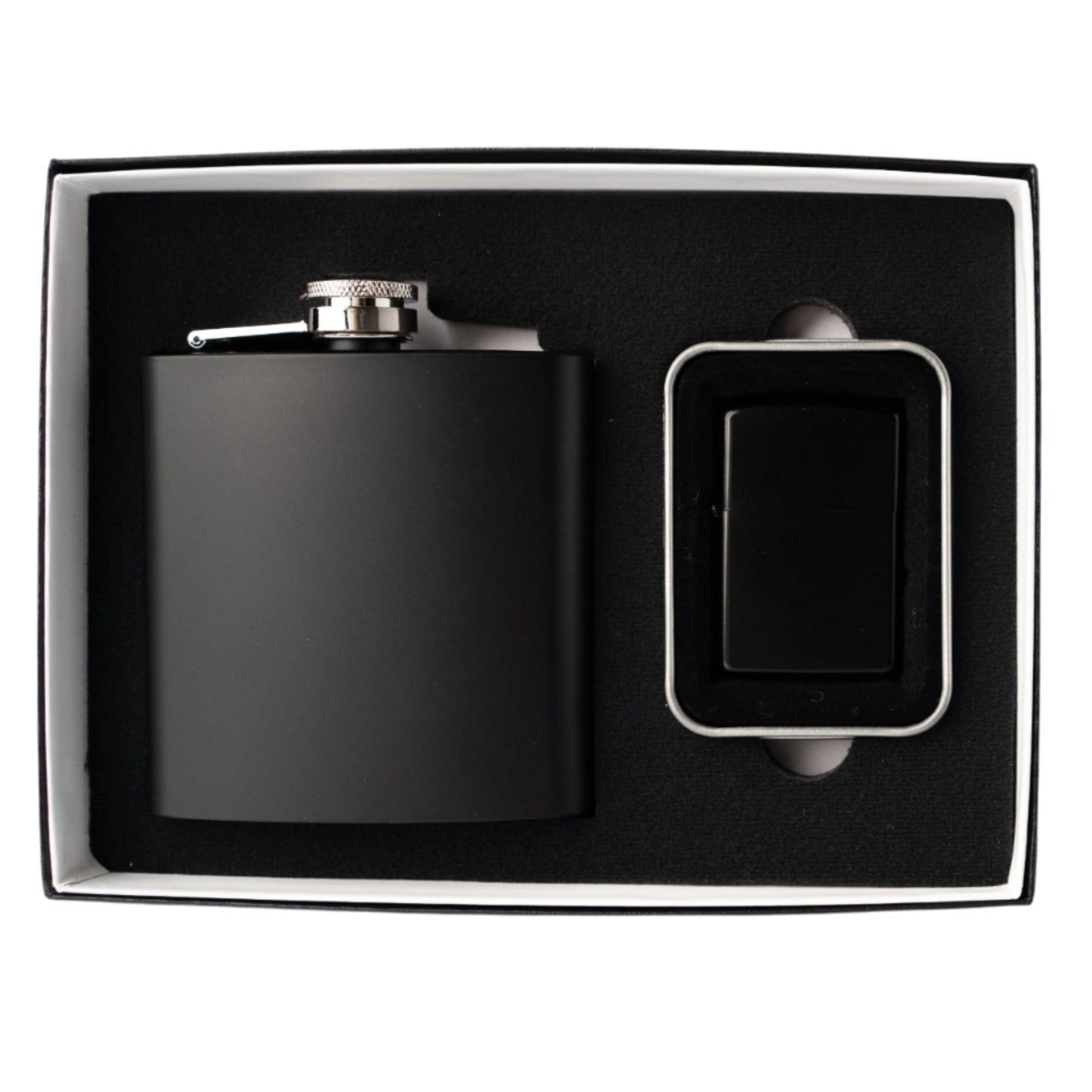 Five-piece flask and lighter set gift ready - wedding gift set