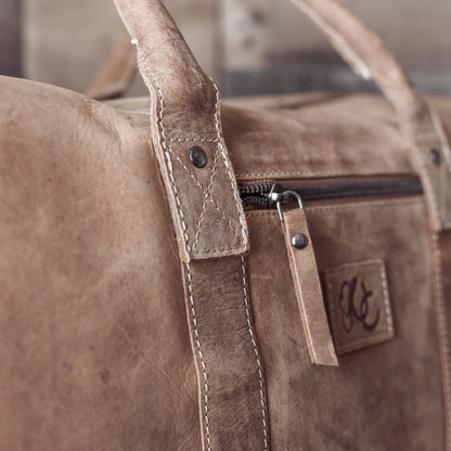Full Grain Leather Weekender Bag&