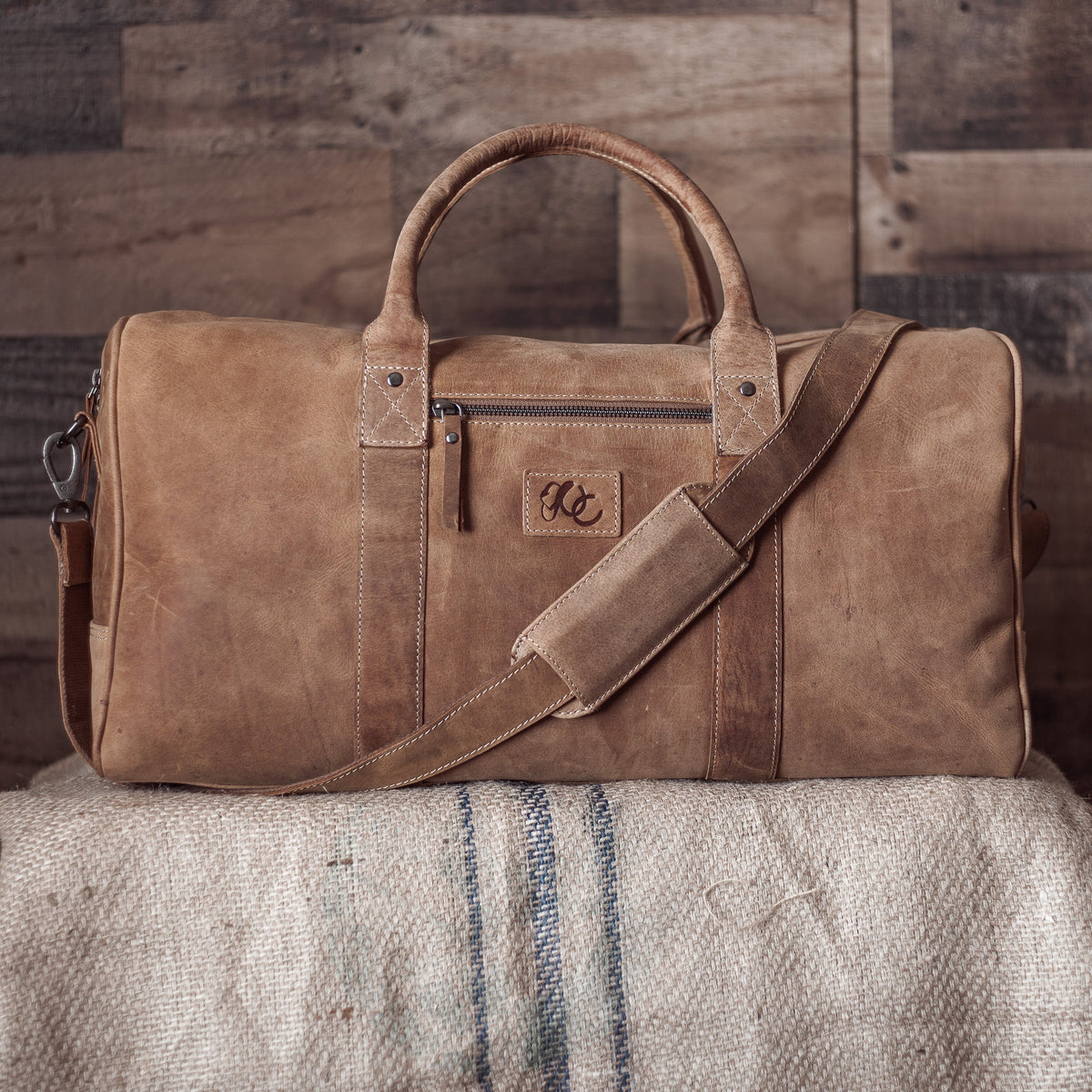 Full Grain Leather Weekender Bag&