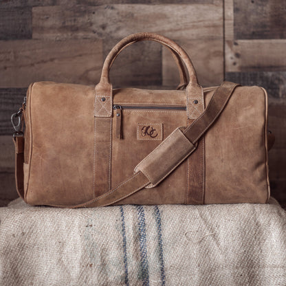 Full Grain Leather Weekender Bag&
