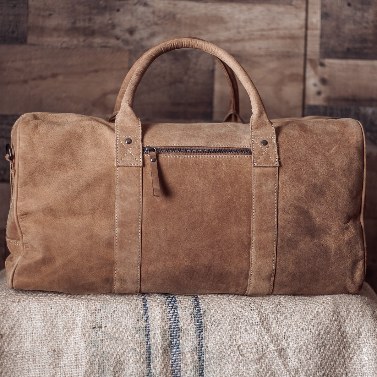 Full Grain Leather Weekender Bag&