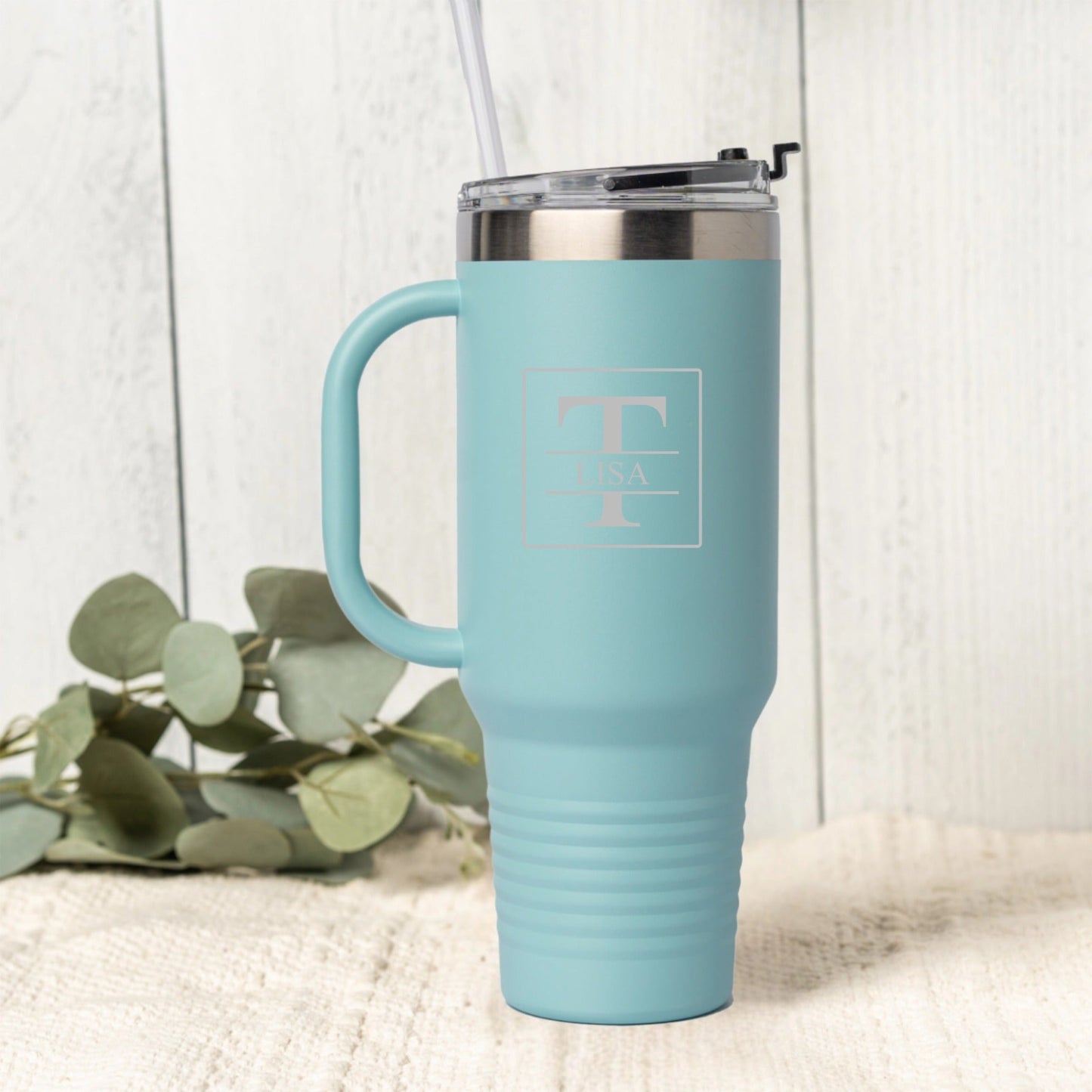 Engraved 40oz Tumbler in Grey - Father's Day gift