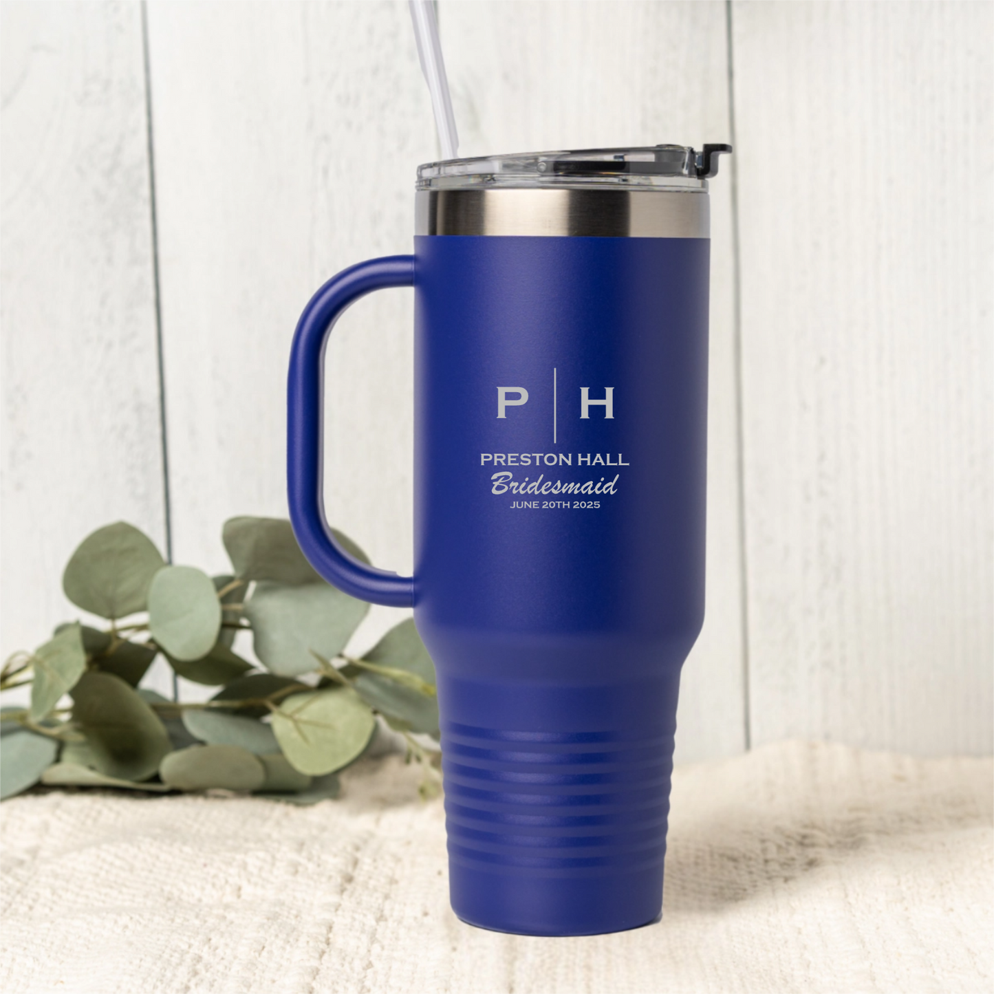 Personalized 40oz Wedding Tumbler Groomsmen, Best Man, Bridesmaids
