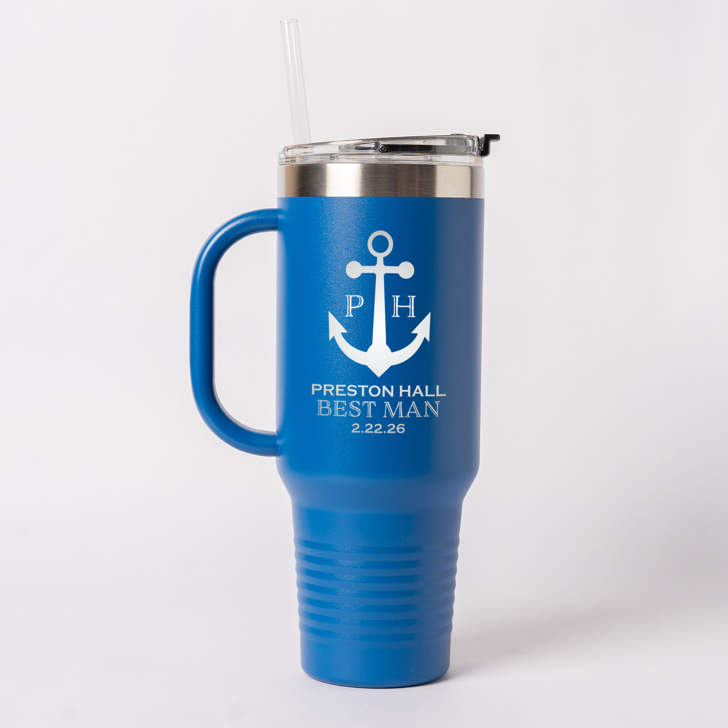 Personalized 40oz Wedding Tumbler Groomsmen, Best Man, Bridesmaids