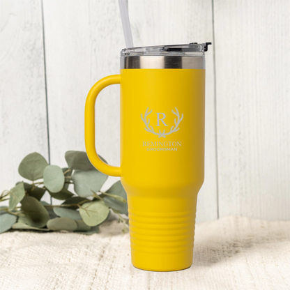 Personalized 40oz Wedding Tumbler Groomsmen, Best Man, Bridesmaids