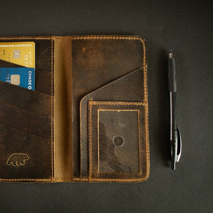 Leather Checkbook Wallet