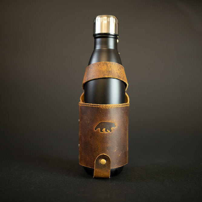 Leather Water Bottle Holder