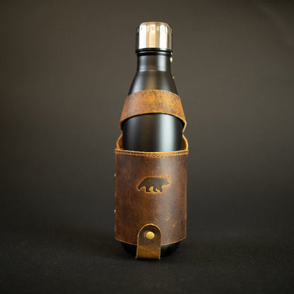 Leather Water Bottle Holder