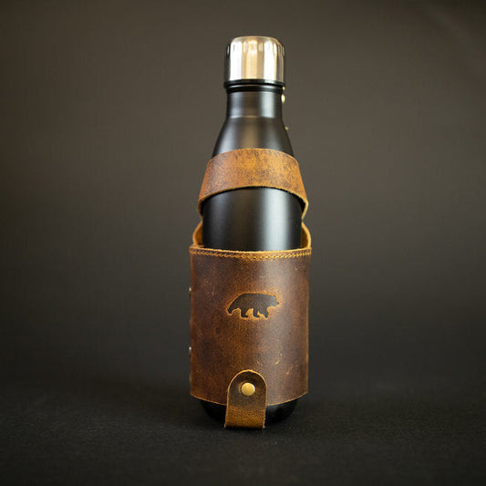 Leather Water Bottle Holder