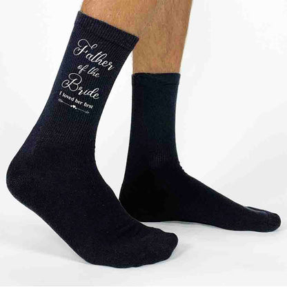 Fun Wedding socks for the Father of the Bride
