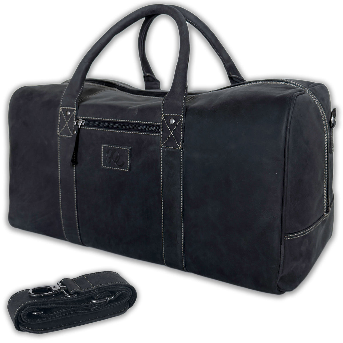 Full Grain Leather Weekender Bag&