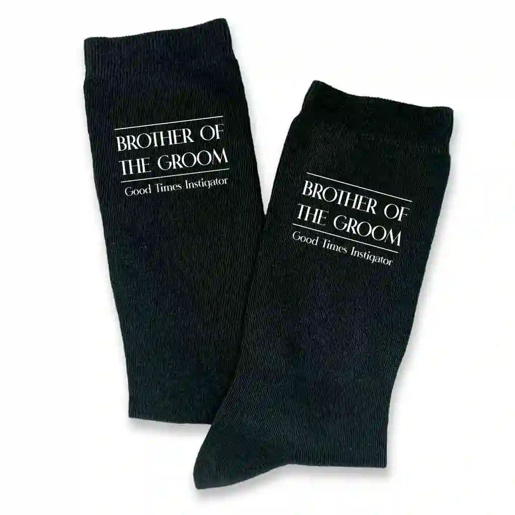 Classic Wedding Role Socks with Funny Sayings