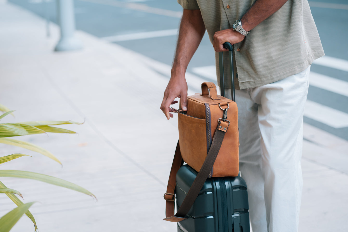 Kenai Leather CPAP Travel Bag