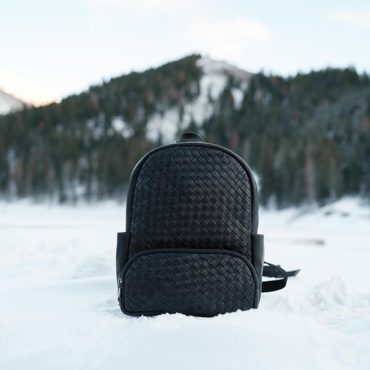 Mini Woven Backpack