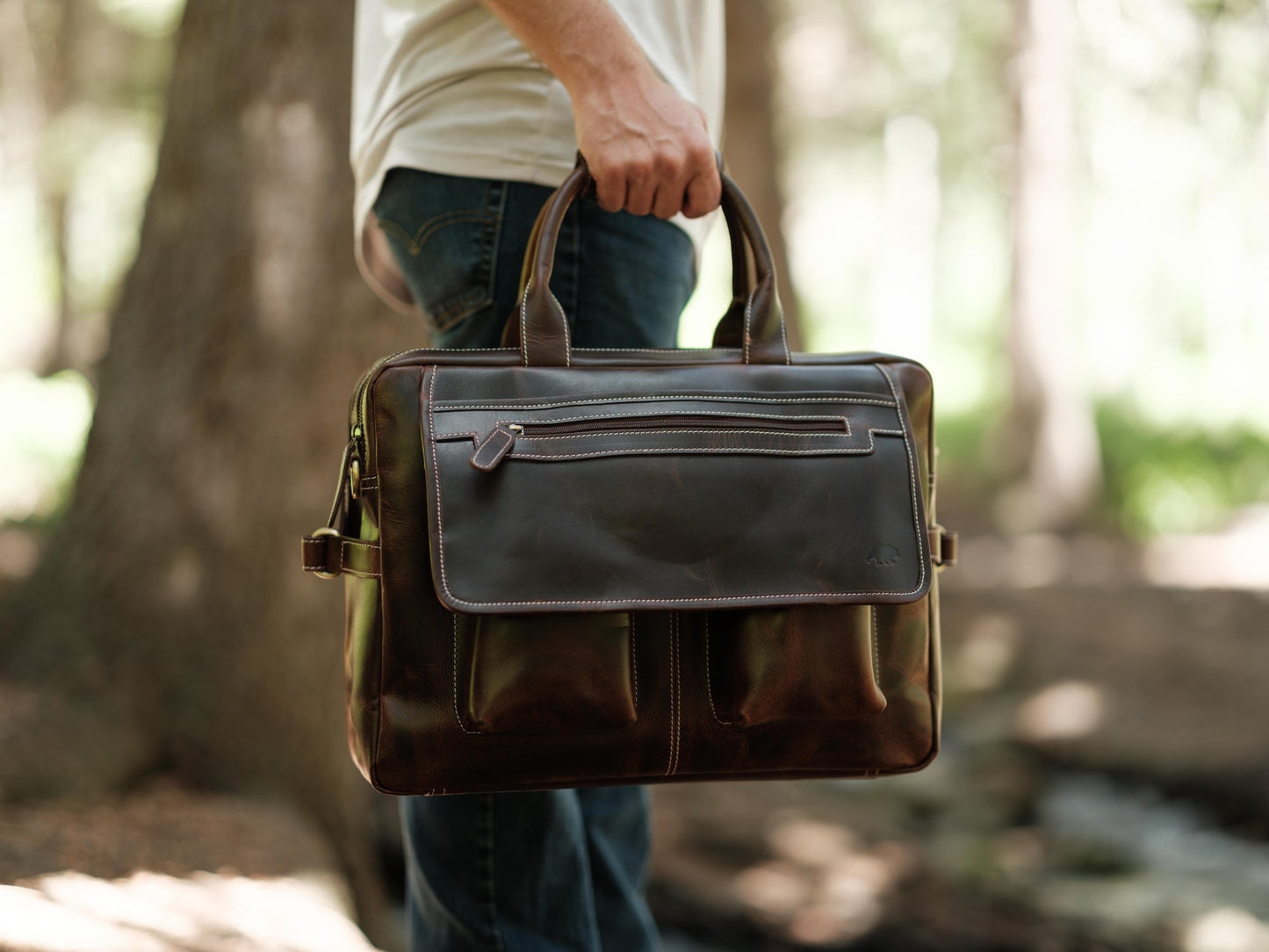 Buffalo Leather Pilot Bag