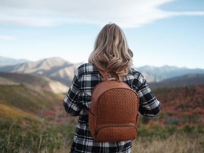 Mini Woven Backpack