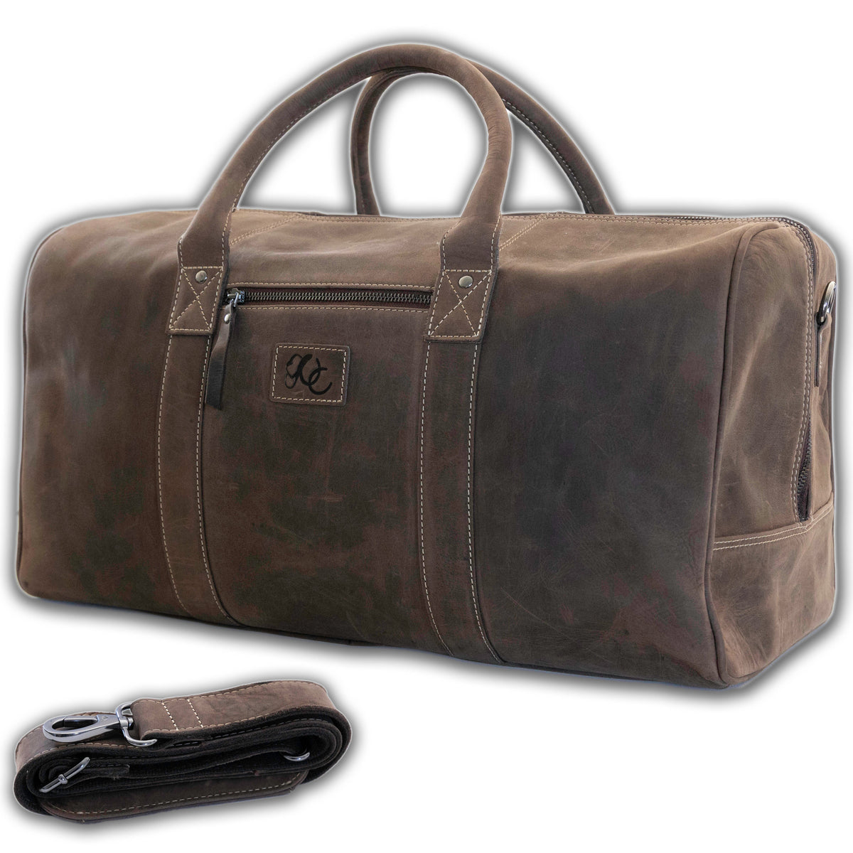 Full Grain Leather Weekender Bag&