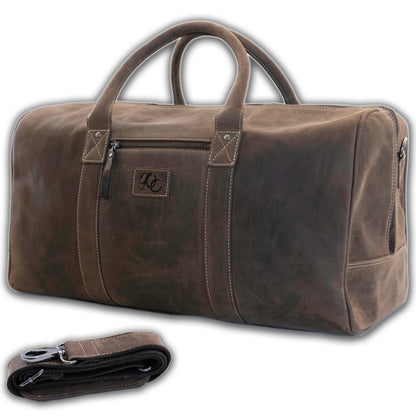 Full Grain Leather Weekender Bag&