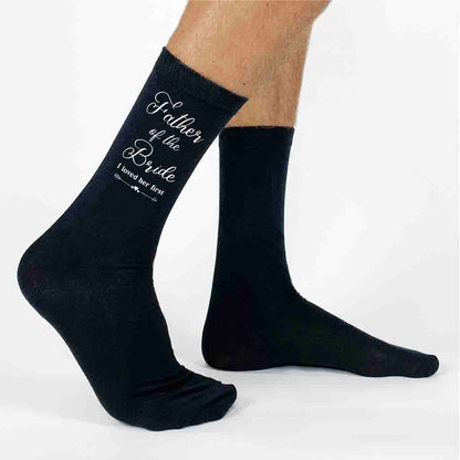 Fun Wedding socks for the Father of the Bride