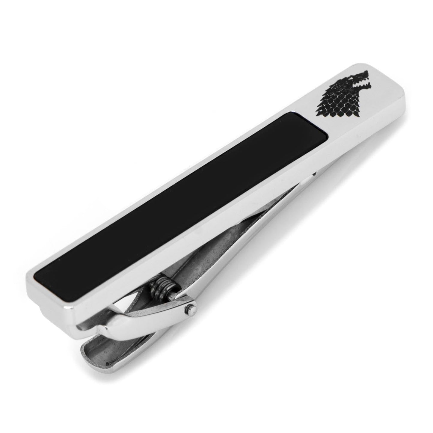 Game of Thrones Stark Onyx Tie Clip - GoT fan gift for him