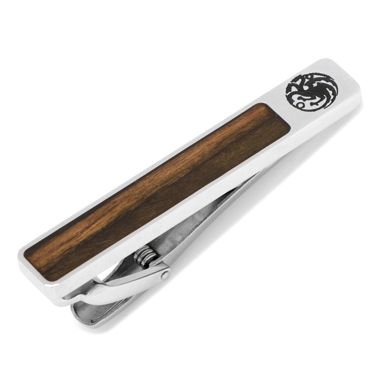 Game of Thrones Targaryen Inlaid Wood Tie Clip - fan gift for him