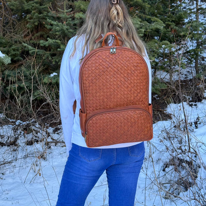 Large Woven Backpack