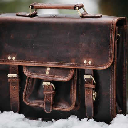 Buffalo Leather Briefcase
