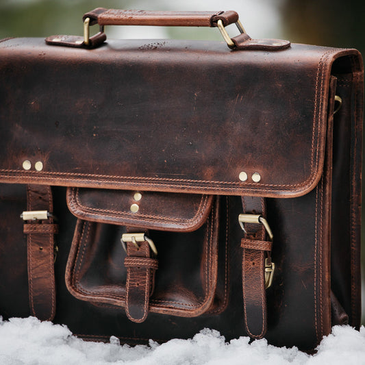 Buffalo Leather Briefcase