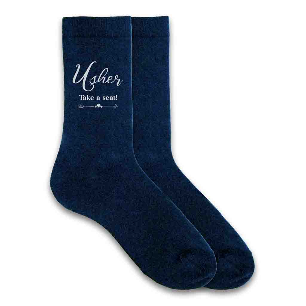 Wedding Party Socks for the Wedding Usher