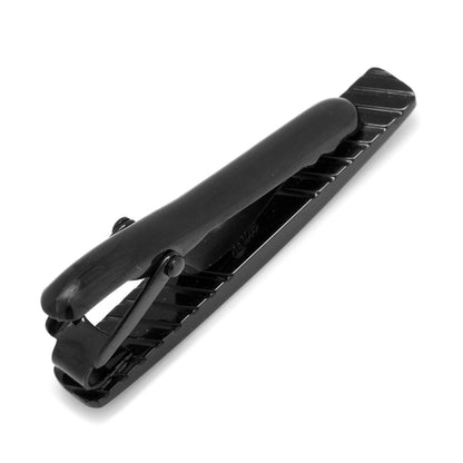 Mother of pearl gunmetal tie bar Father's Day gift detail view 2
