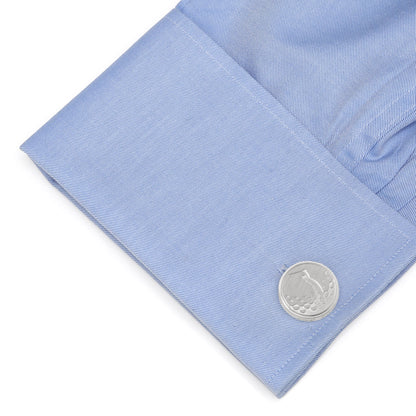 Golf Fore Silver Cufflinks