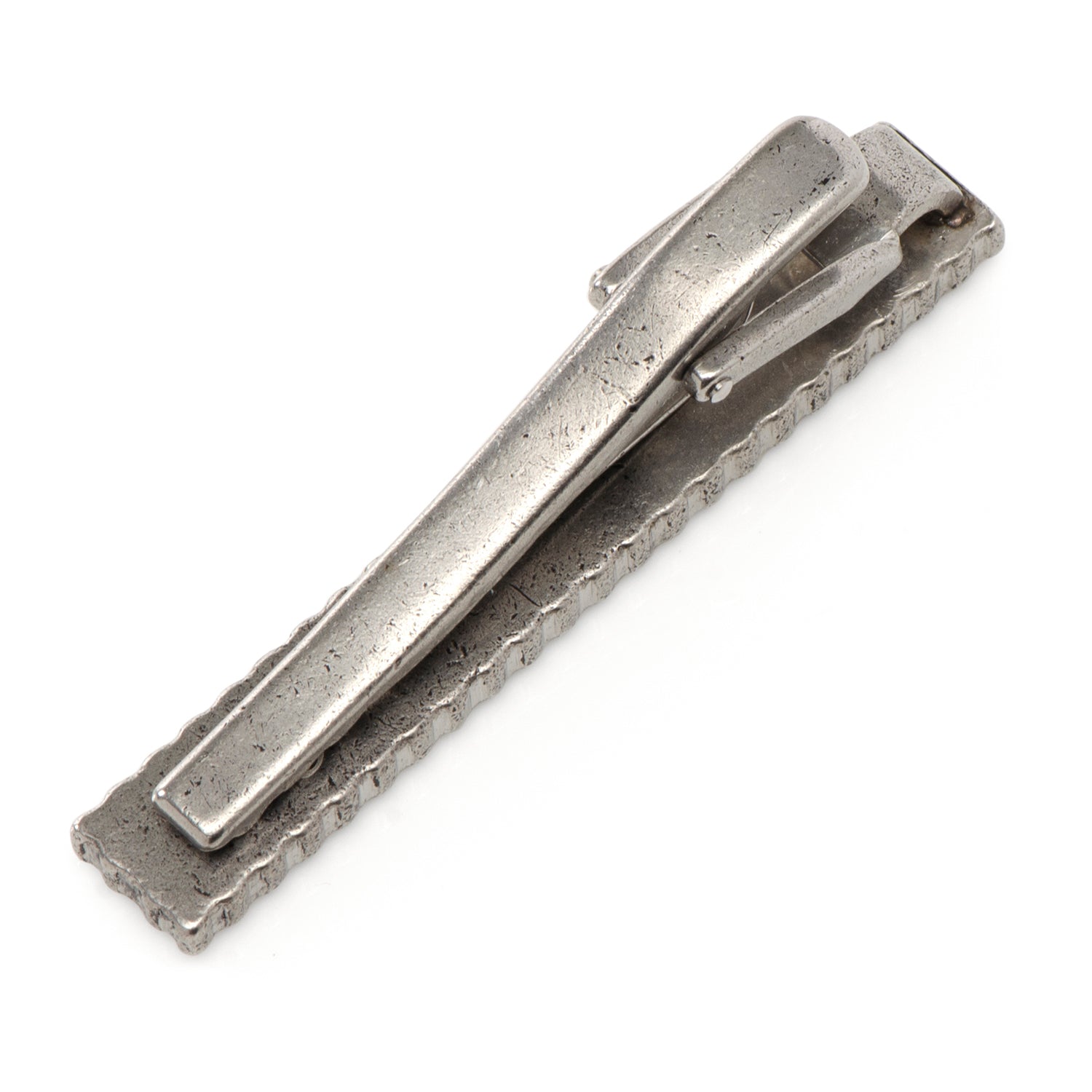 Vintage herringbone tie bar Father's Day gift detail view 2