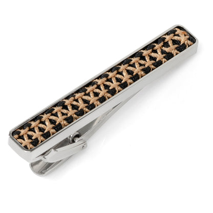 Stainless Steel Rope Twist Silver Tie Clip - personalized groomsmen gift