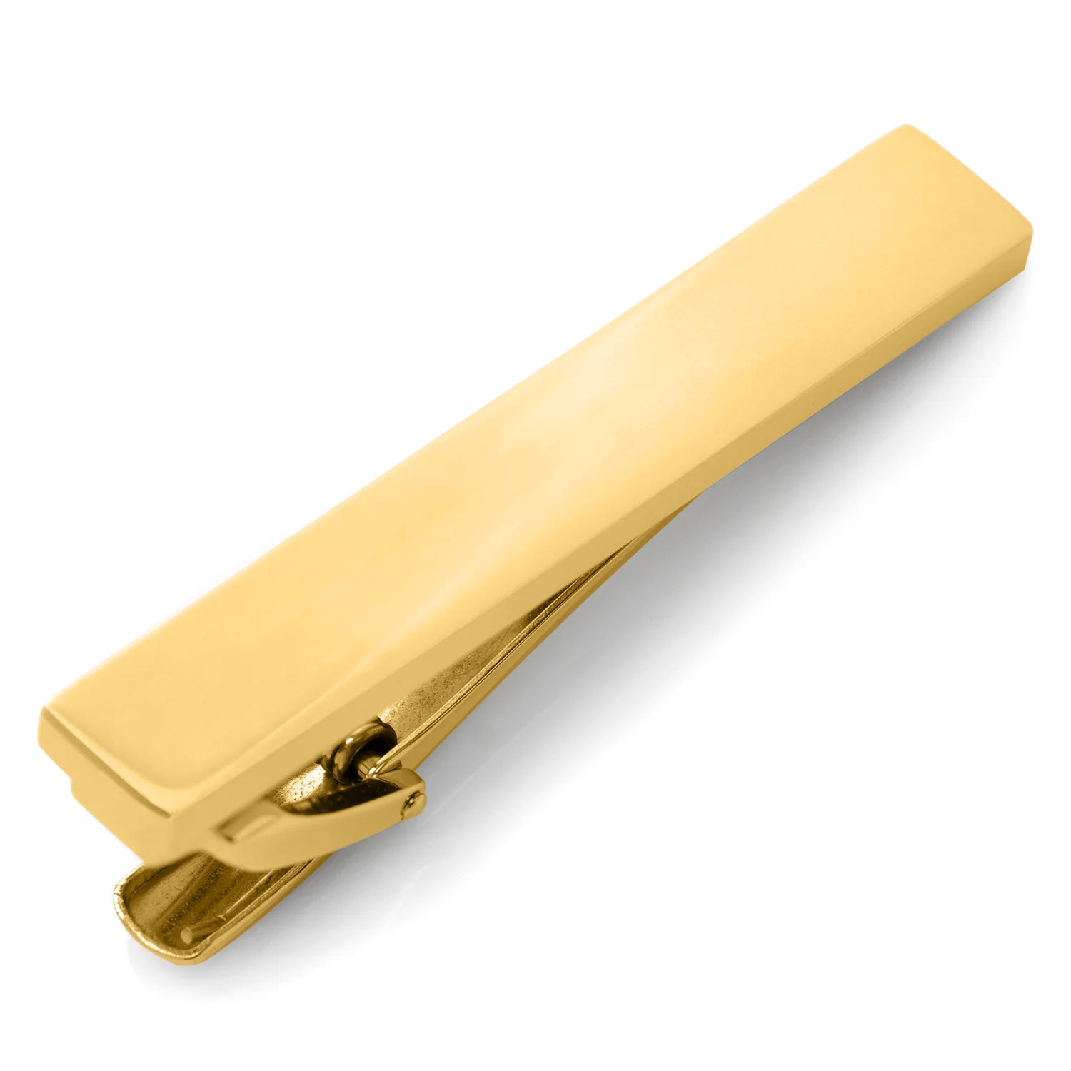 Gold Stainless Steel Engravable Tie Clip - personalized groomsmen gift