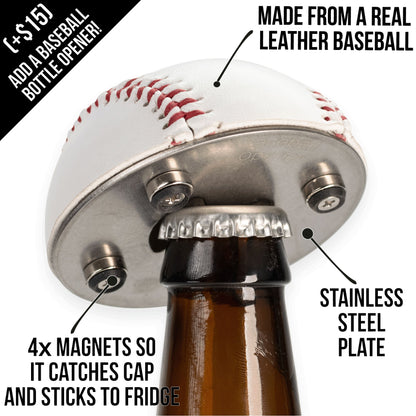 Baseball Flask, Made from a Real Baseball