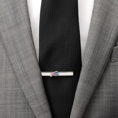 Buffalo Bills logo silver-plated tie clip NFL fan gift view 1