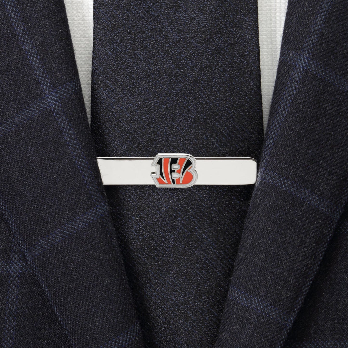 Cincinnati Bengals logo enamel tie bar NFL fan gift view 1