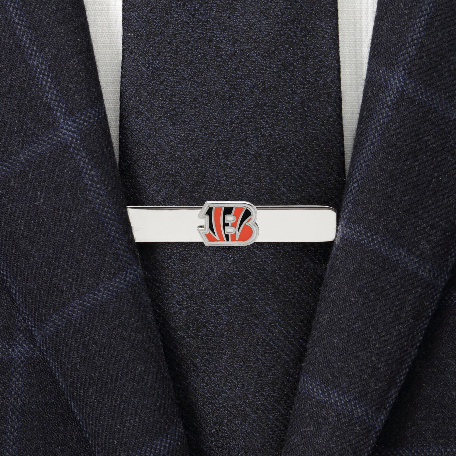 Cincinnati Bengals logo enamel tie bar NFL fan gift view 1