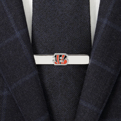 Cincinnati Bengals logo enamel tie bar NFL fan gift view 1