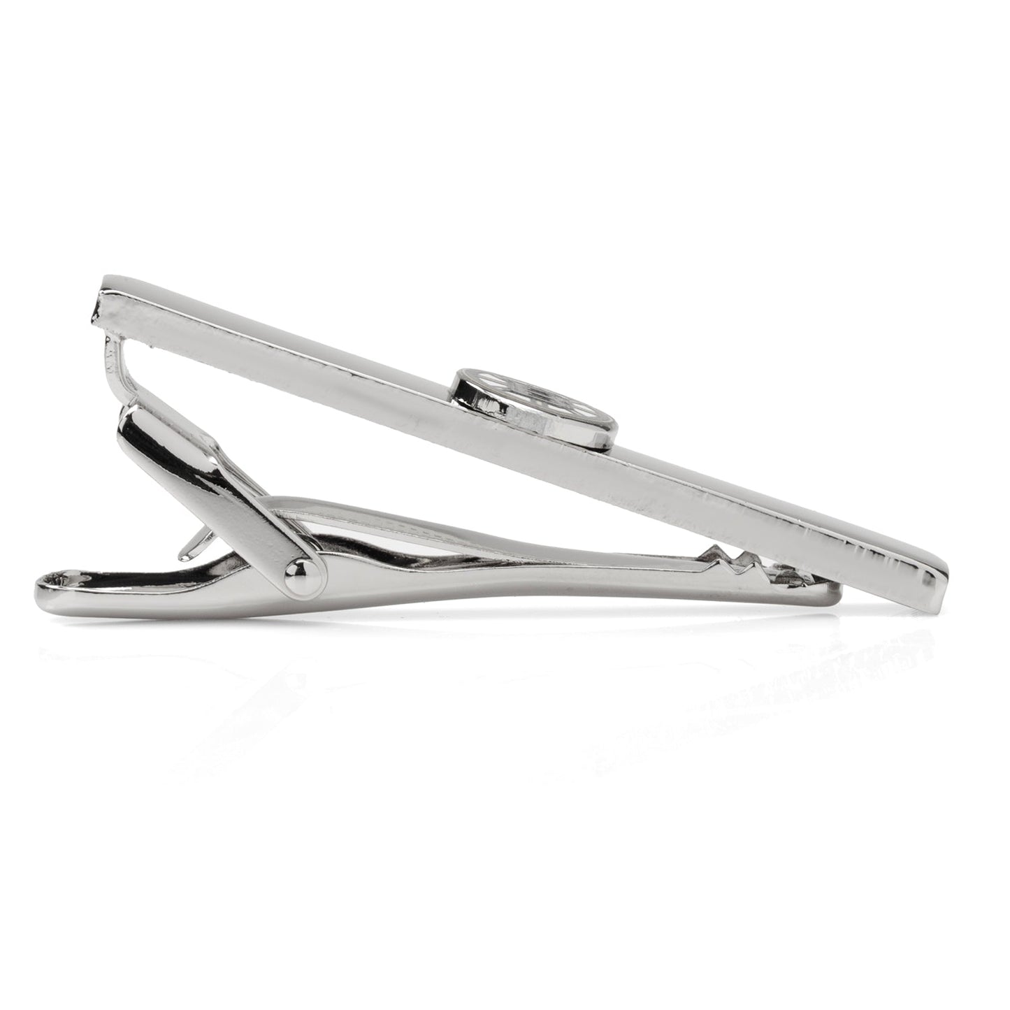 Bruins tie clip detail view, Boston hockey fan gift for him