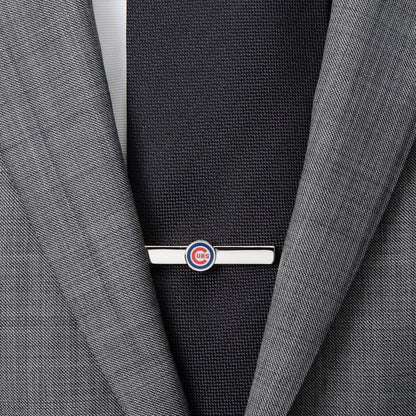 Chicago Cubs cufflinks gift packaging, MLB fan gift for him