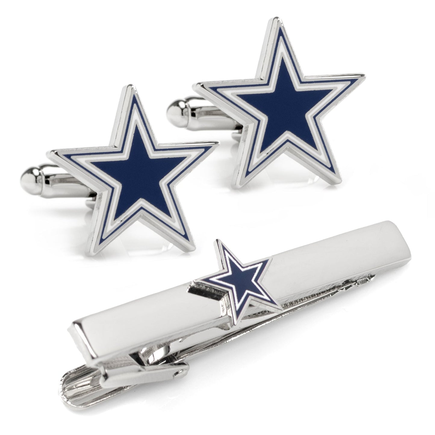 NFL Dallas Cowboys Cufflinks and Tie Clip Gift Set - football fan gift