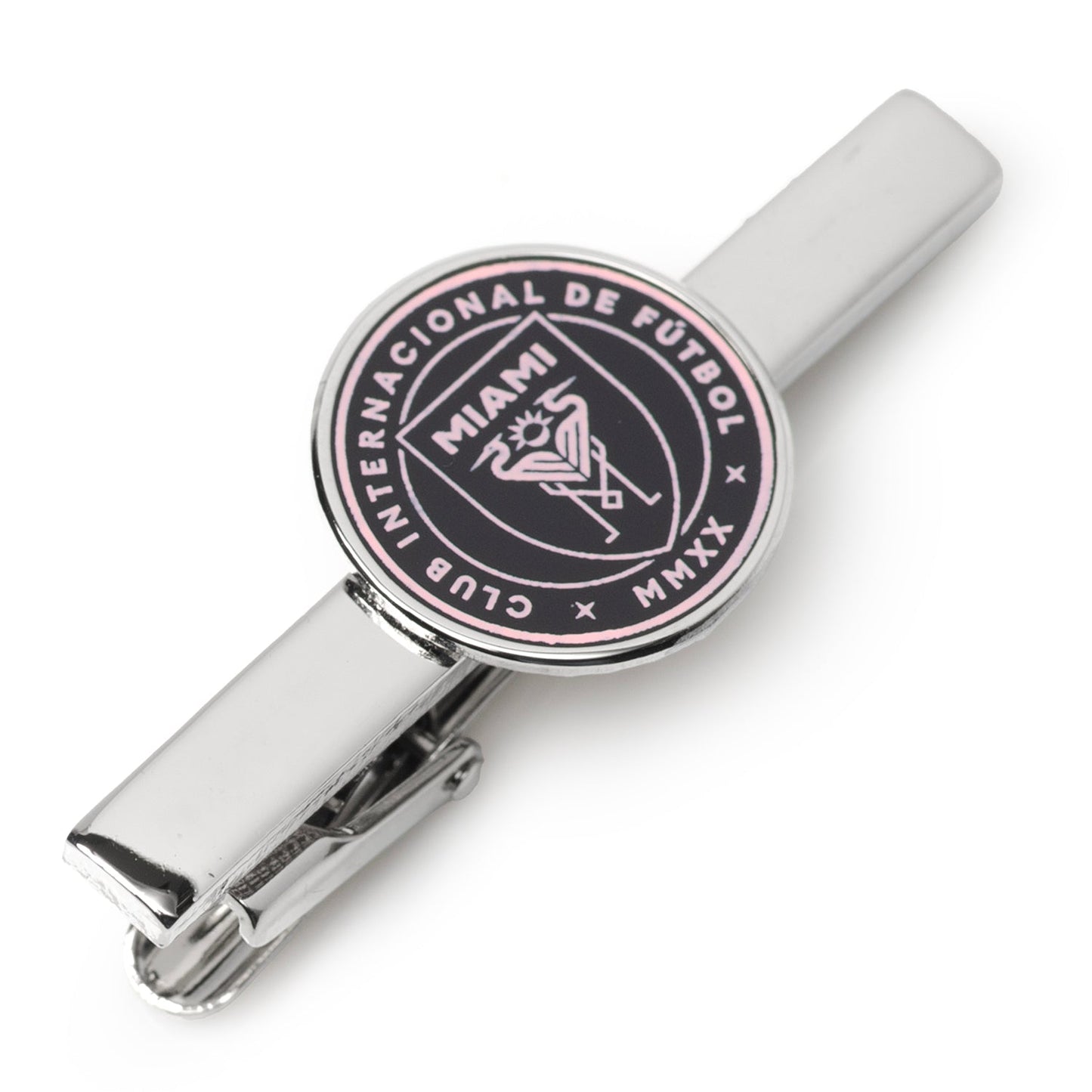 Inter Miami CF pink tie clip - officially licensed soccer fan gift for him