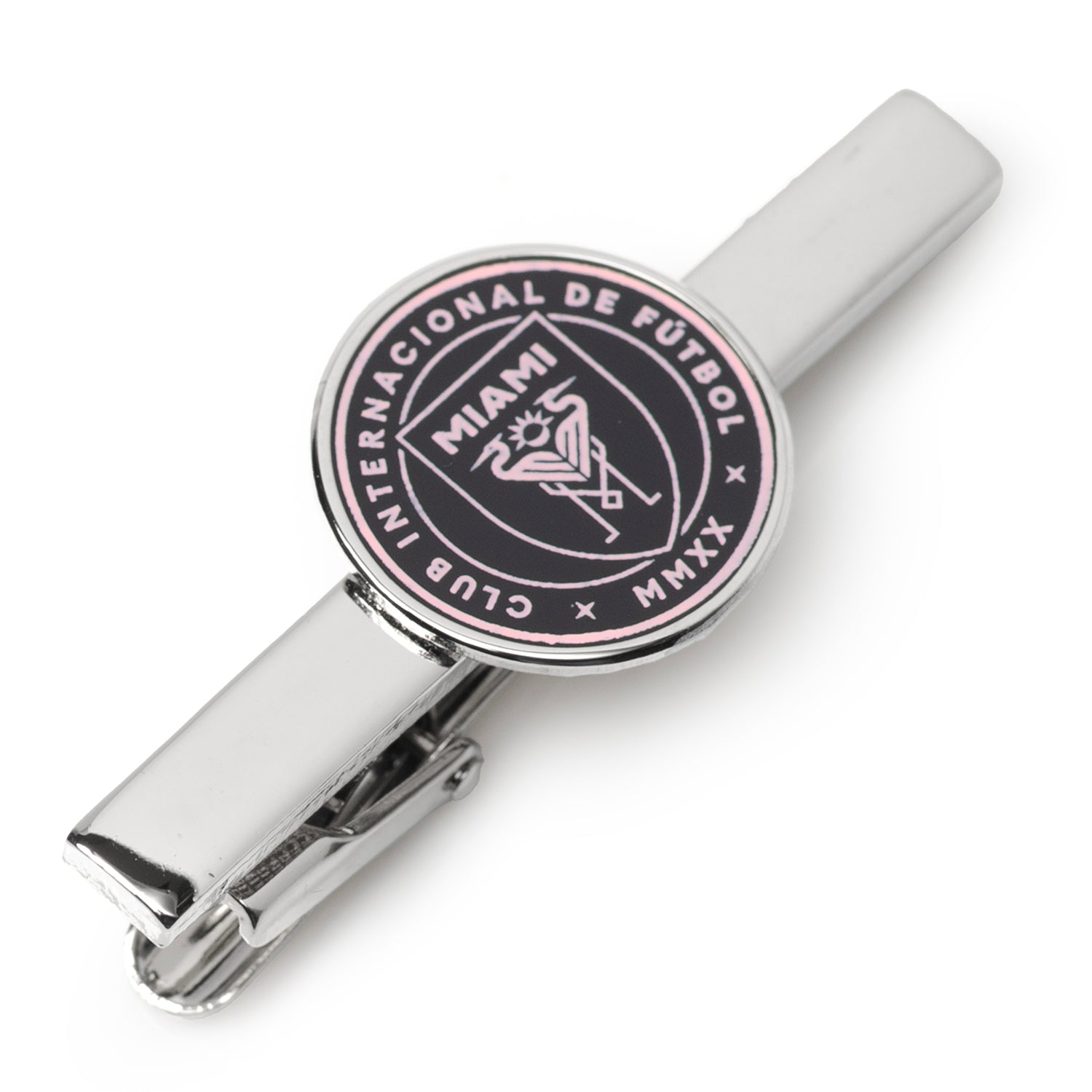 Inter Miami CF pink tie clip - officially licensed soccer fan gift for him