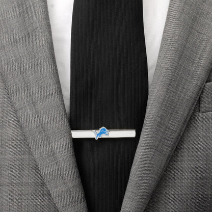Detroit Lions logo silver tie clip NFL fan gift view 1