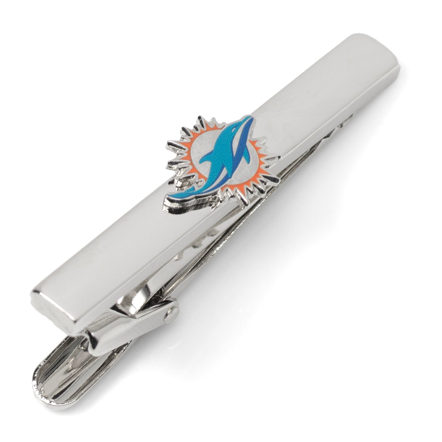 Miami Dolphins cufflink and tie clip gift set arrangement, NFL fan