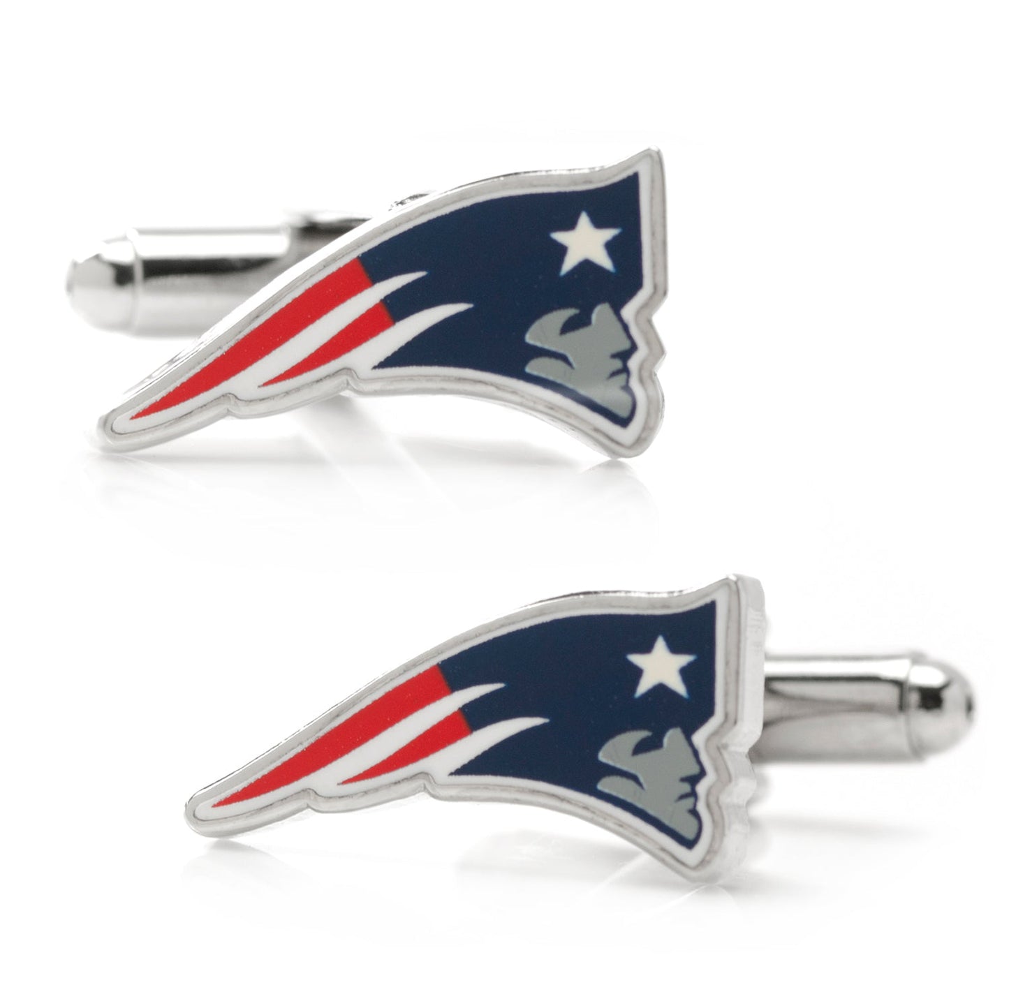 Patriots tie clip detail view, New England football fan gift