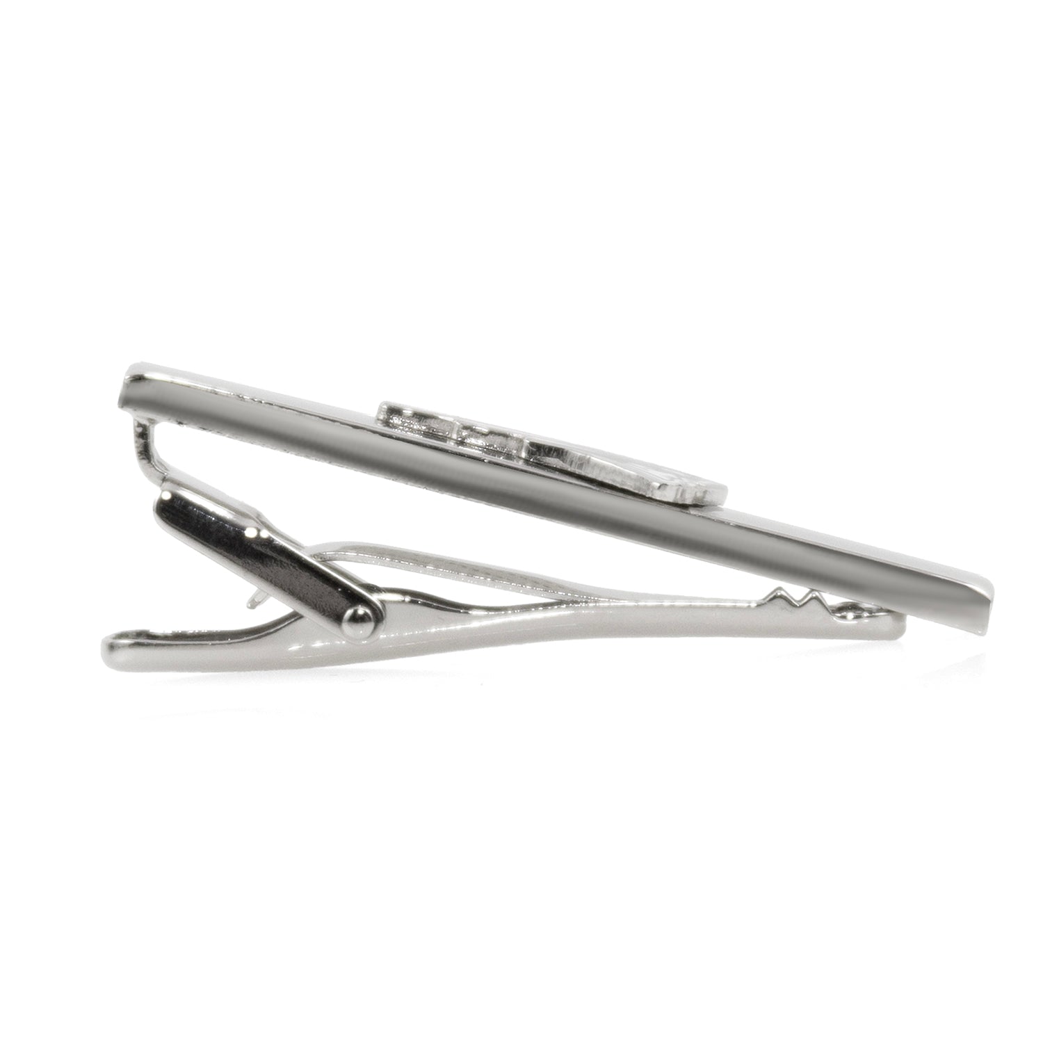 New England Patriots tie clip wedding party gift detail view 3