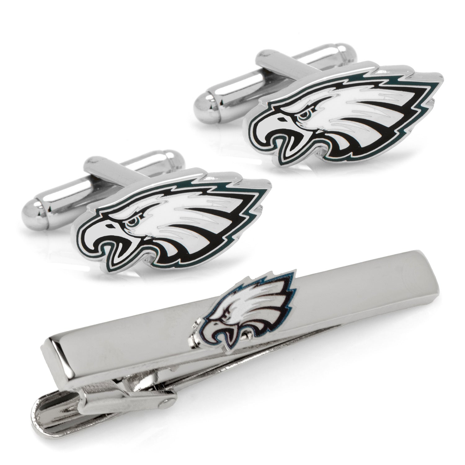 NFL Philadelphia Eagles Cufflinks and Tie Clip Gift Set - football fan gift